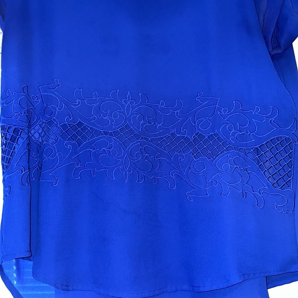 PIXLEY Eskiva Crochet Cutout Detail Blouse